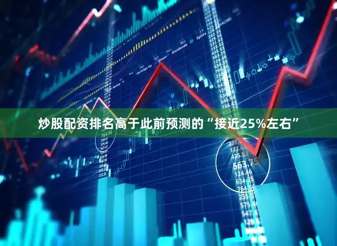 炒股配资排名高于此前预测的“接近25%左右”