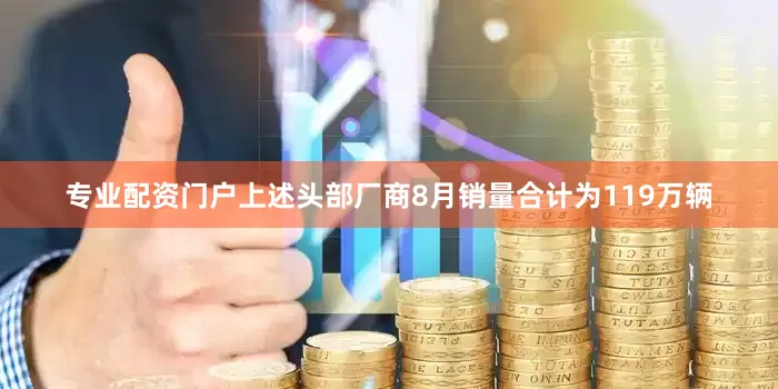 专业配资门户上述头部厂商8月销量合计为119万辆